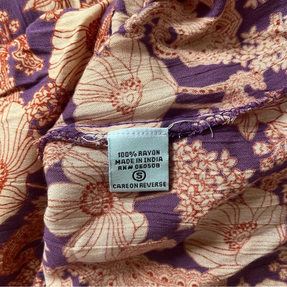 Sivana Spirit Rayon Floral Maxi Dress S - Picture 5 of 7